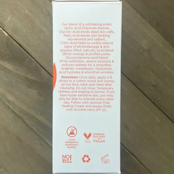 🌞 5 For $25 NIB - Clark's Botanicals 7-Acid Daily Glow Peel - SEALED - Picture 4 of 4